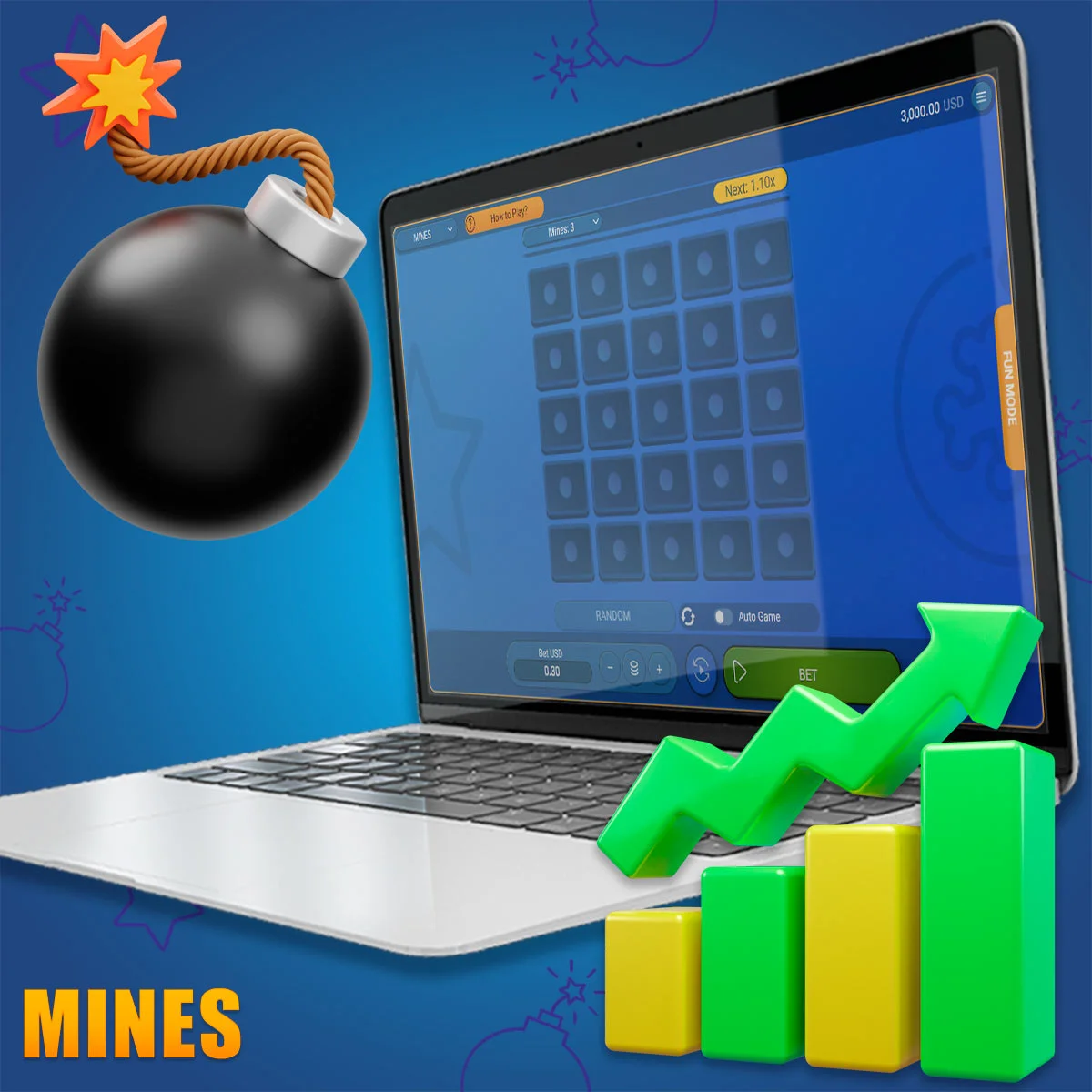 What are some legal and effective strategies in the game of Mines?